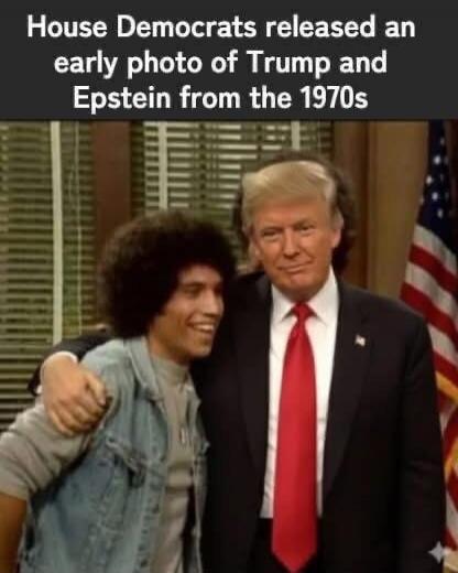 House Democrats released an early photo of Trump and Epstein from the 1970s