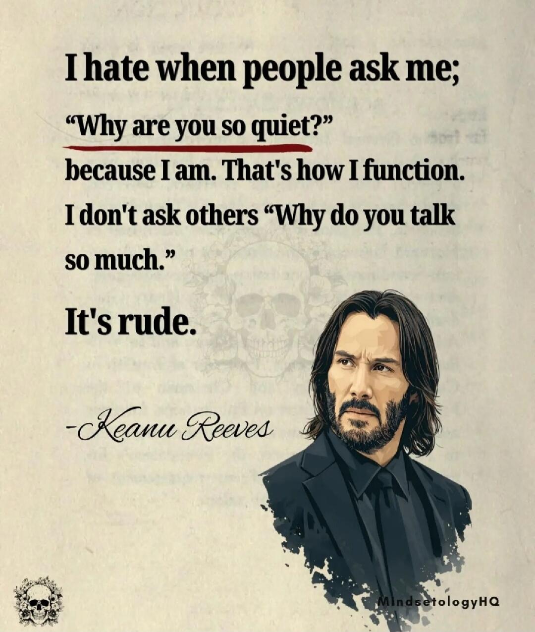 I hate when people ask me; 