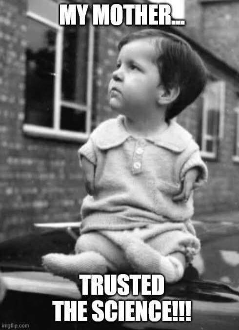 MY MOTHER... TRUSTED THE SCIENCE!!!