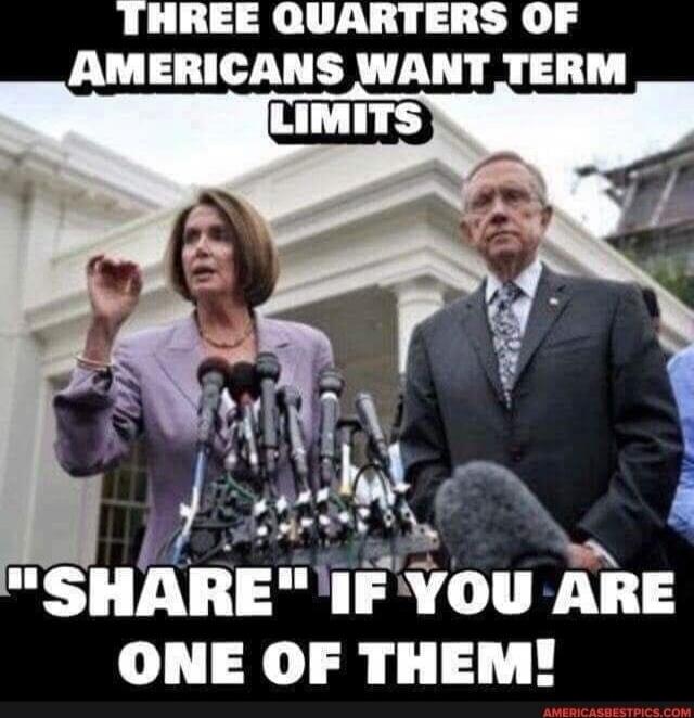 THREE QUARTERS OF AMERICANS WANT TERM LIMITS 