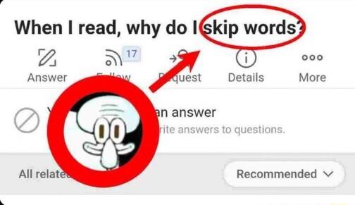 When read why do a O Answer uest Details More Al relat Recommended v