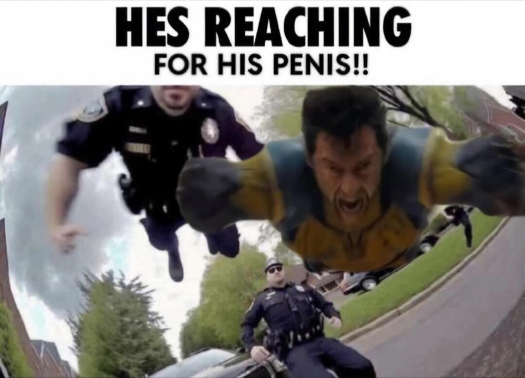 HES REACHING FOR HIS PENIS