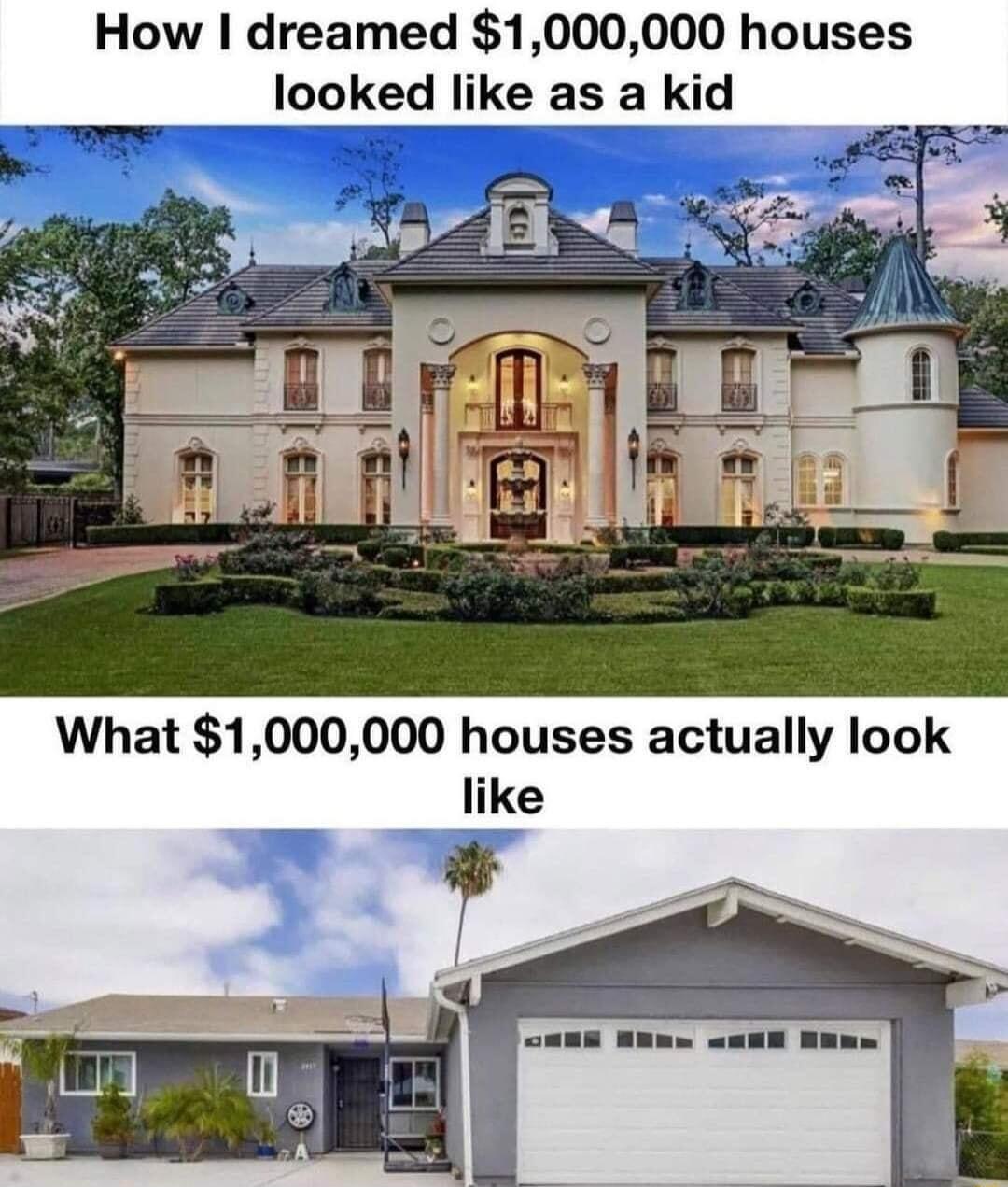 How dreamed 1000000 houses looked like as a ki