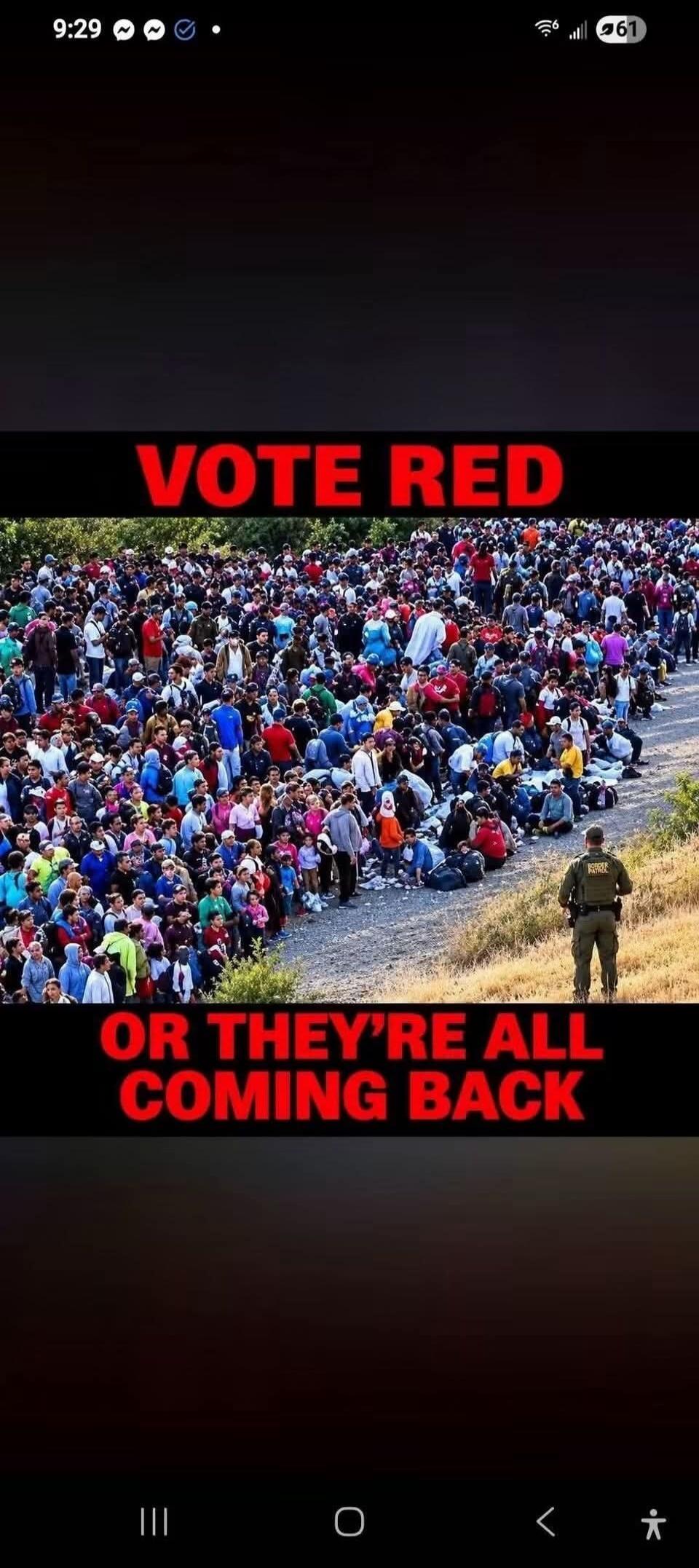 VOTE RED OR THEY'RE ALL COMING BACK