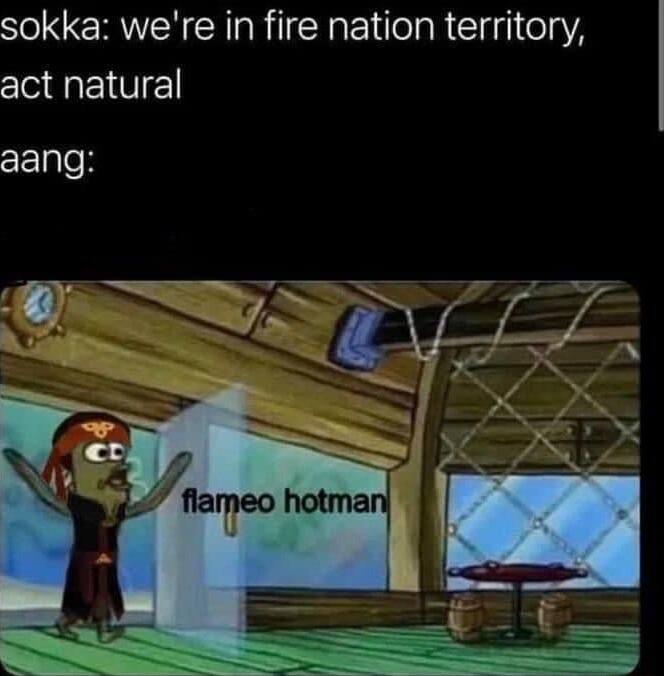 sokka were in fire nation territory act natural aang