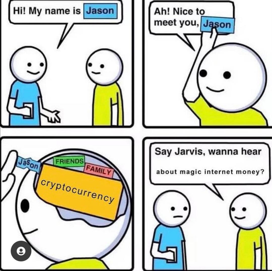 Hi My name is Ah Nice to meet youJ Say Jarvis wanna hear about magic internet money