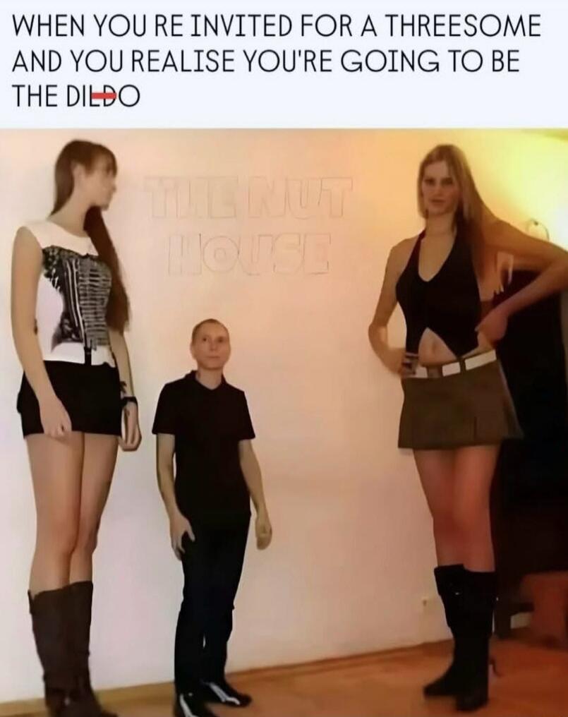 WHEN YOU'RE INVITED FOR A THREESOME AND YOU REALISE YOU'RE GOING TO BE THE DILDO
