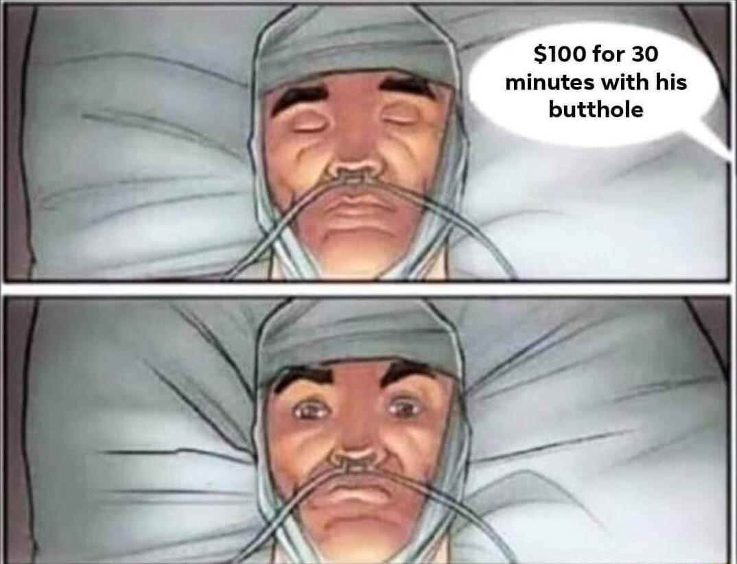 100 for 30 minutes with his