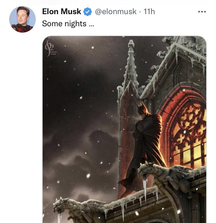 Metro by T Mobile LTE 948 AM mobiletwittercom Home y Elon Musk elonmusk 11h Some nights O 272k WK Q 4775K o Q Q