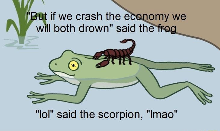 lol said the scorpion Imao