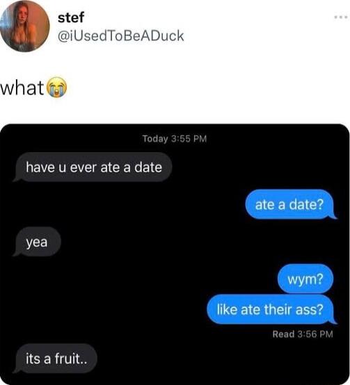 LEVCVEEE CERCEL G yea its a fruit EICELEICH wym like ate their ass