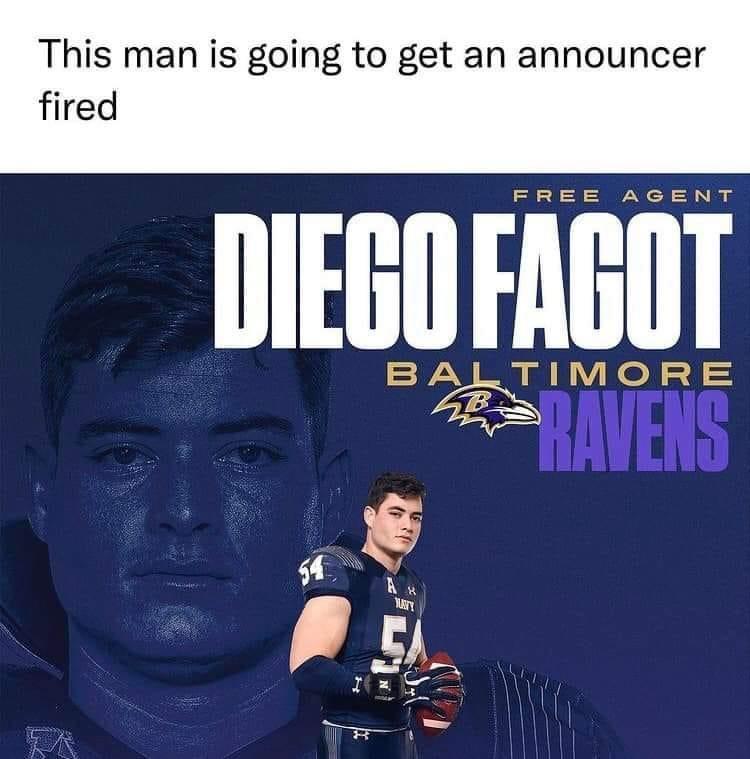 This man is going to get an announcer fired FREE AGENT DIEGO FAGOT IMORE