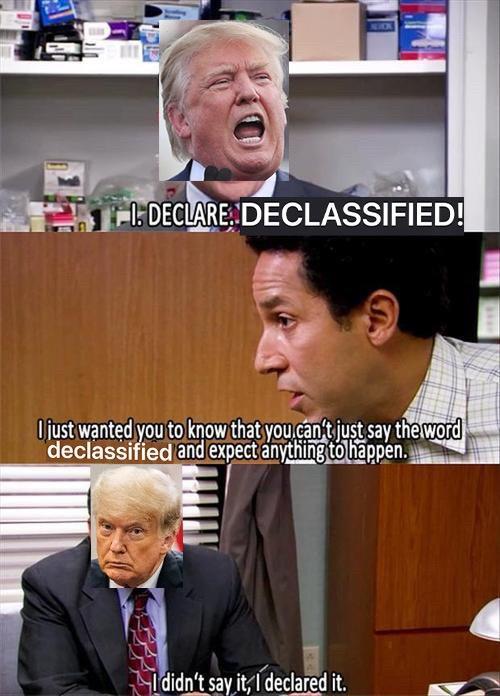 Ims wanted you to know thatyo ustsay t declassified and exrea anythlng_l_ppen