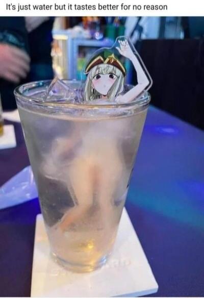 Its just water but it tastes better for no reason