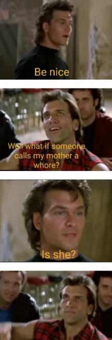 galls my mother a whore a