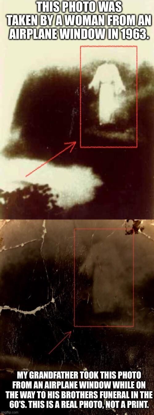 WIBAIOULE mmmmm IIIILDIIEDTEIEL PRSSS MY GRANDFATHER TOOK THIS PHOTO FROM AN AIRPLANE WINDOW WHILE ON THE WAY TO HIS BROTHERS FUNERAL IN THE 60S THIS IS A REAL IIllllllllll APRINT