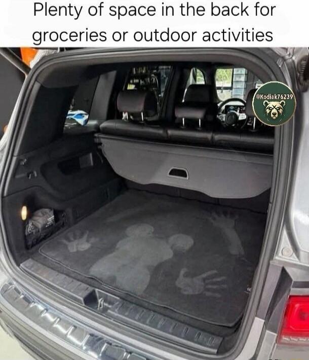 Plenty of space in the back for groceries or outdoor activities