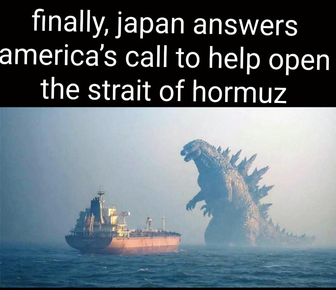 finally, japan answers america's call to help open the strait of hormuz