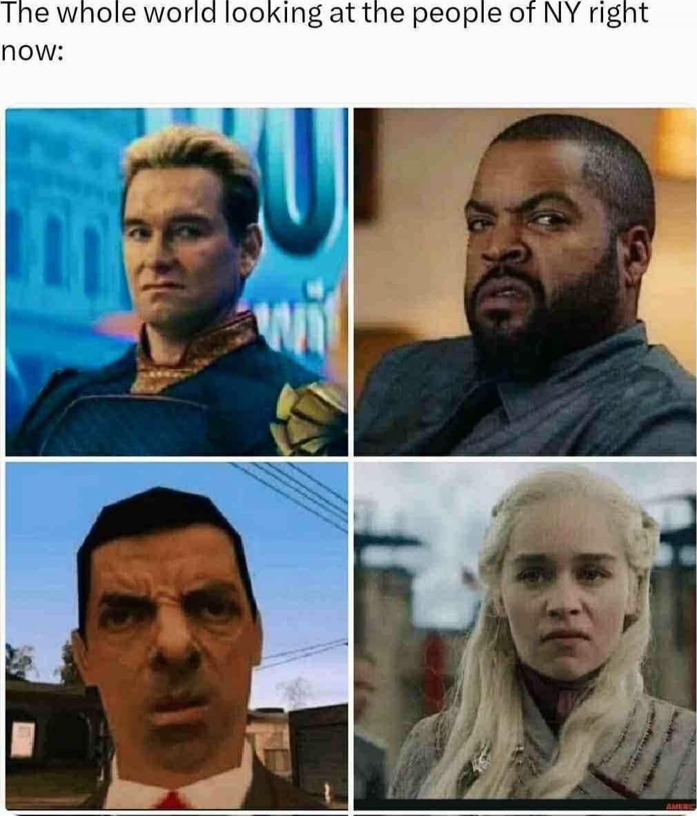 The whole world looking at the people of NY right now: