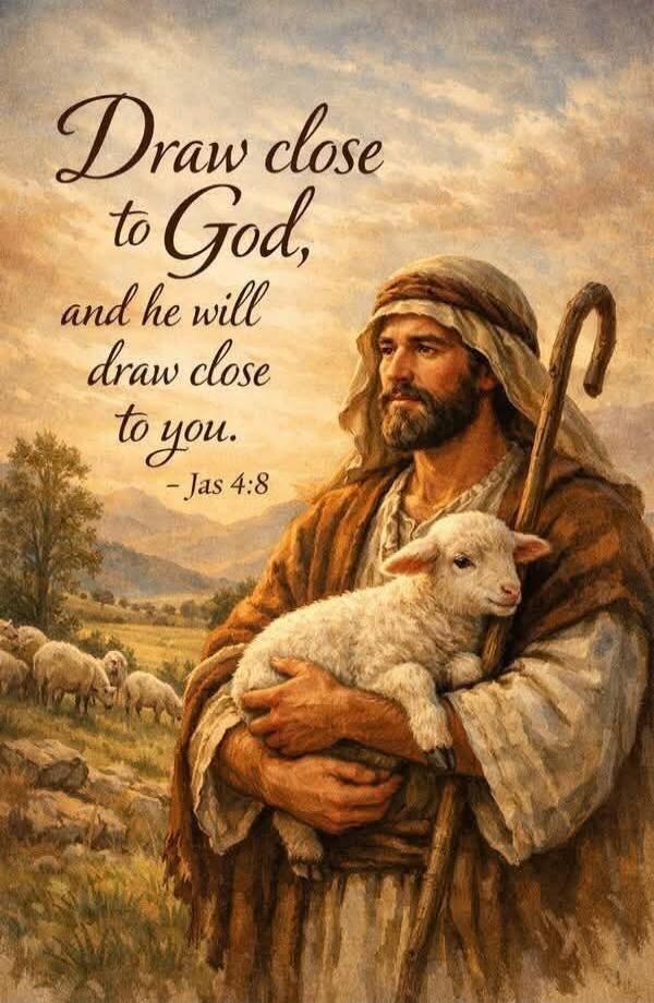 Draw close to God, and he will draw close to you. - Jas 4:8