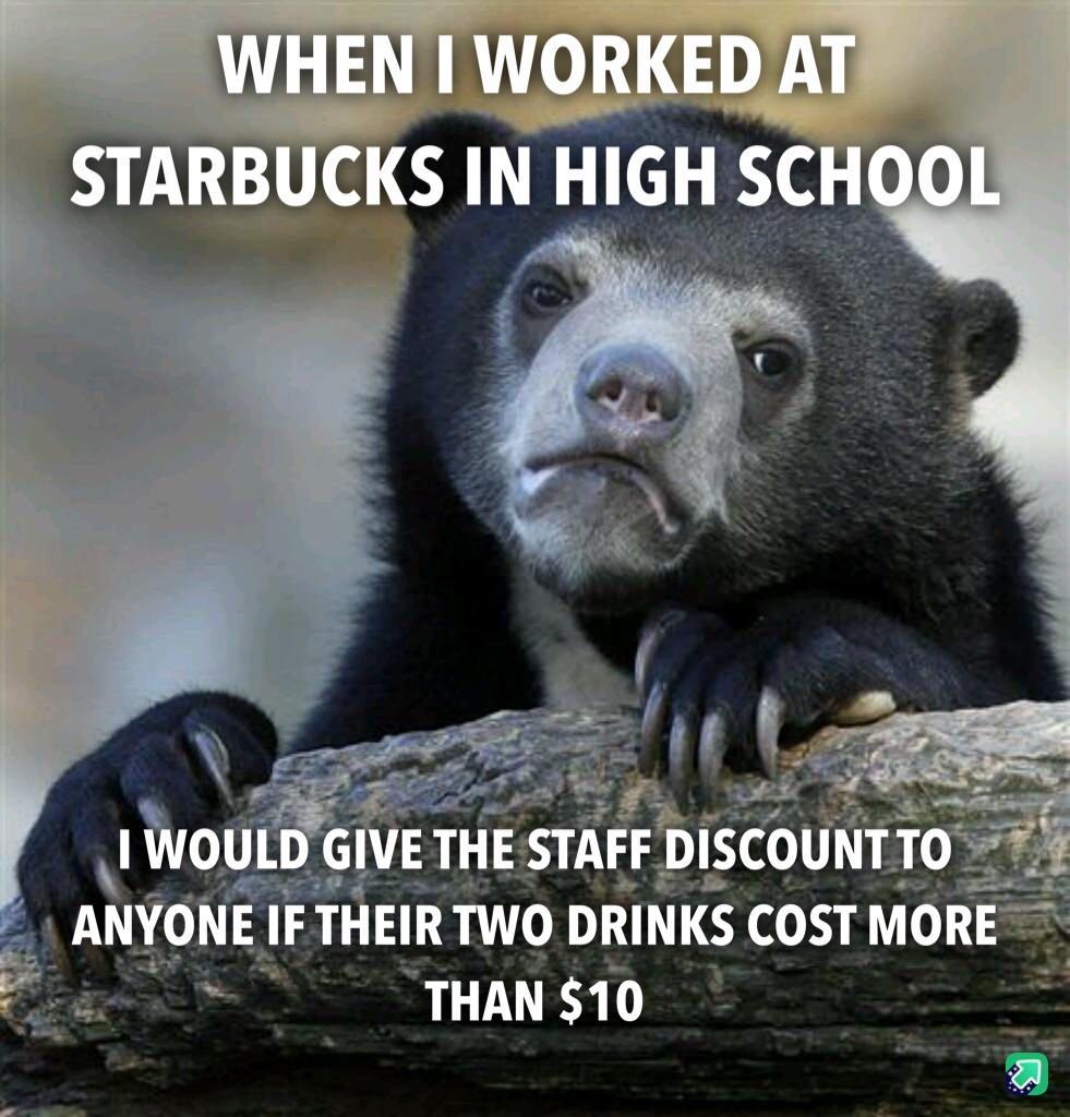 STARB cKs IN HIGH scH o e 24 ANYONE i THEIR TWO DRINKS COST MORE i THAN 10