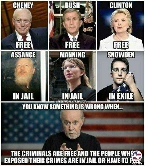 p a e THE CRIMINALS ARE FIEIII THE PEOPLE WH EXPOSED THEIR CRIMES ARE IN JAIL ORHAVE TO
