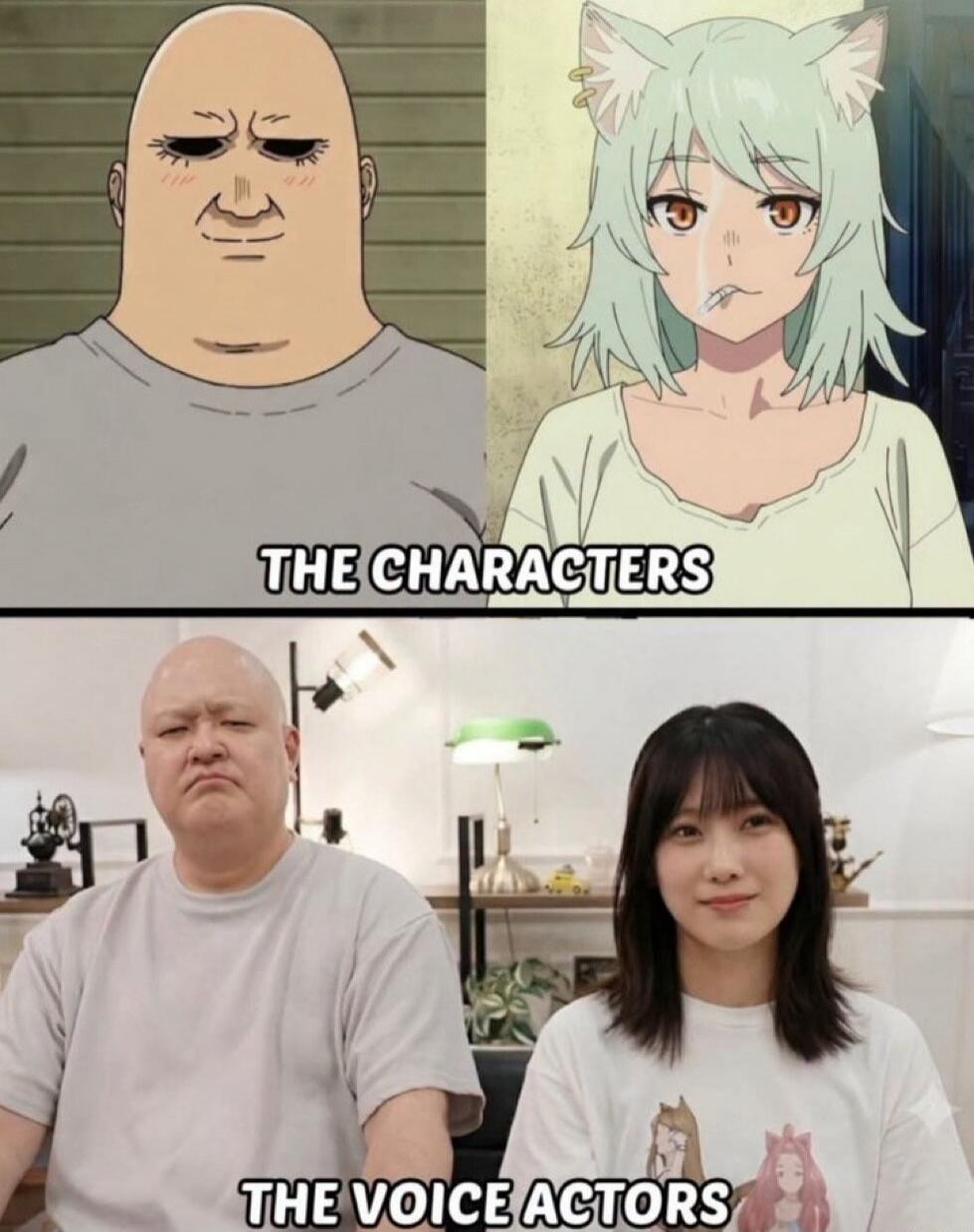 THE CHARACTERS THE VOICE ACTORS