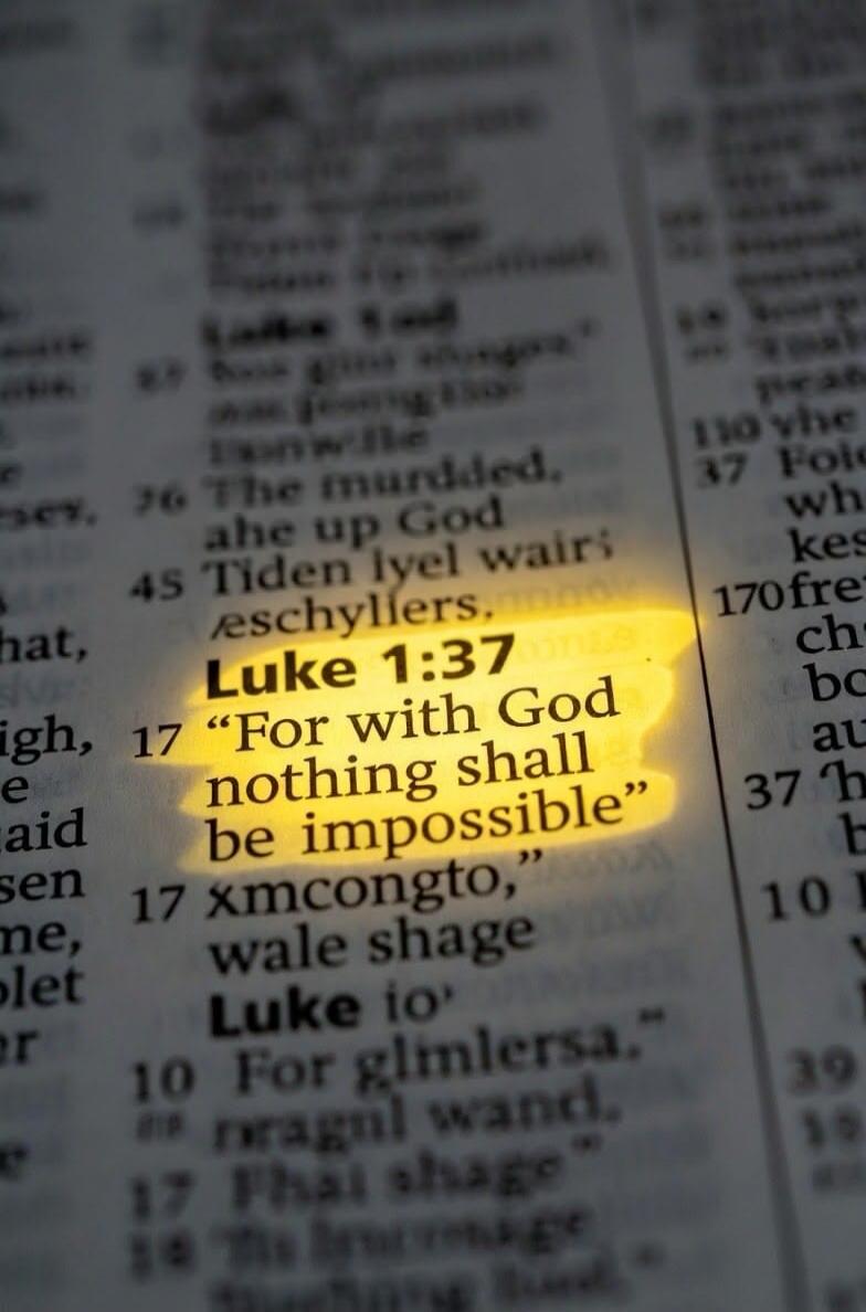 Luke 1:37 