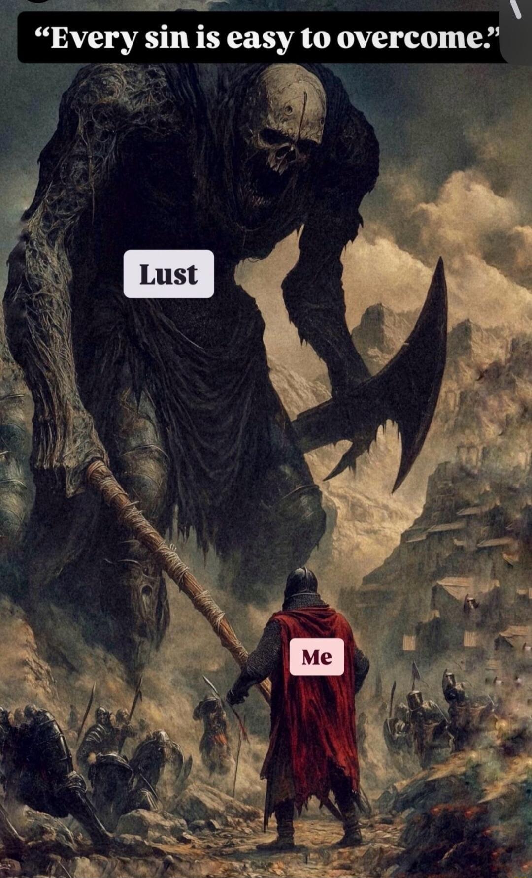 to overcome Every sin is eaiy