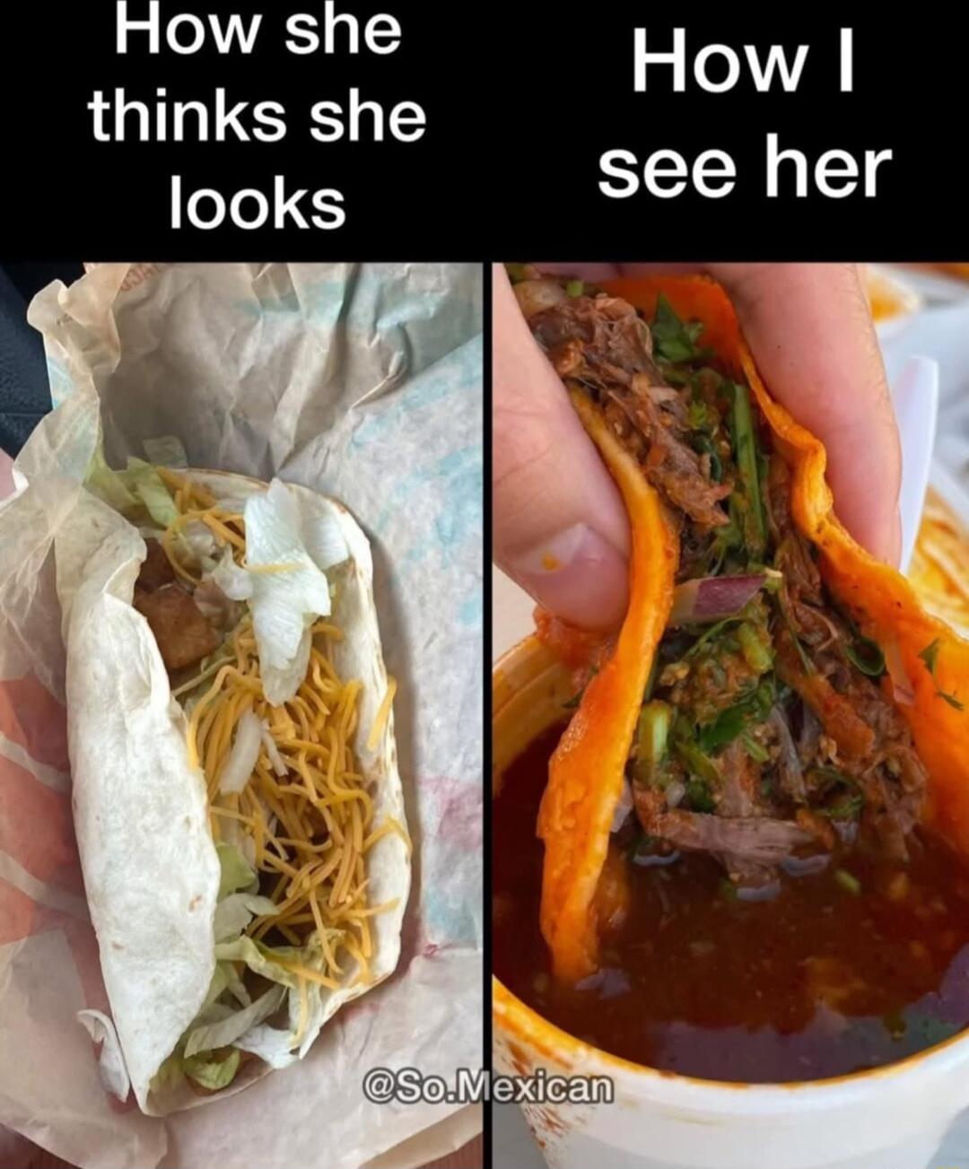 How she thinks she T