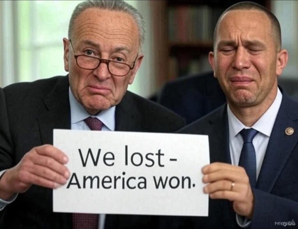 We lost - America won.