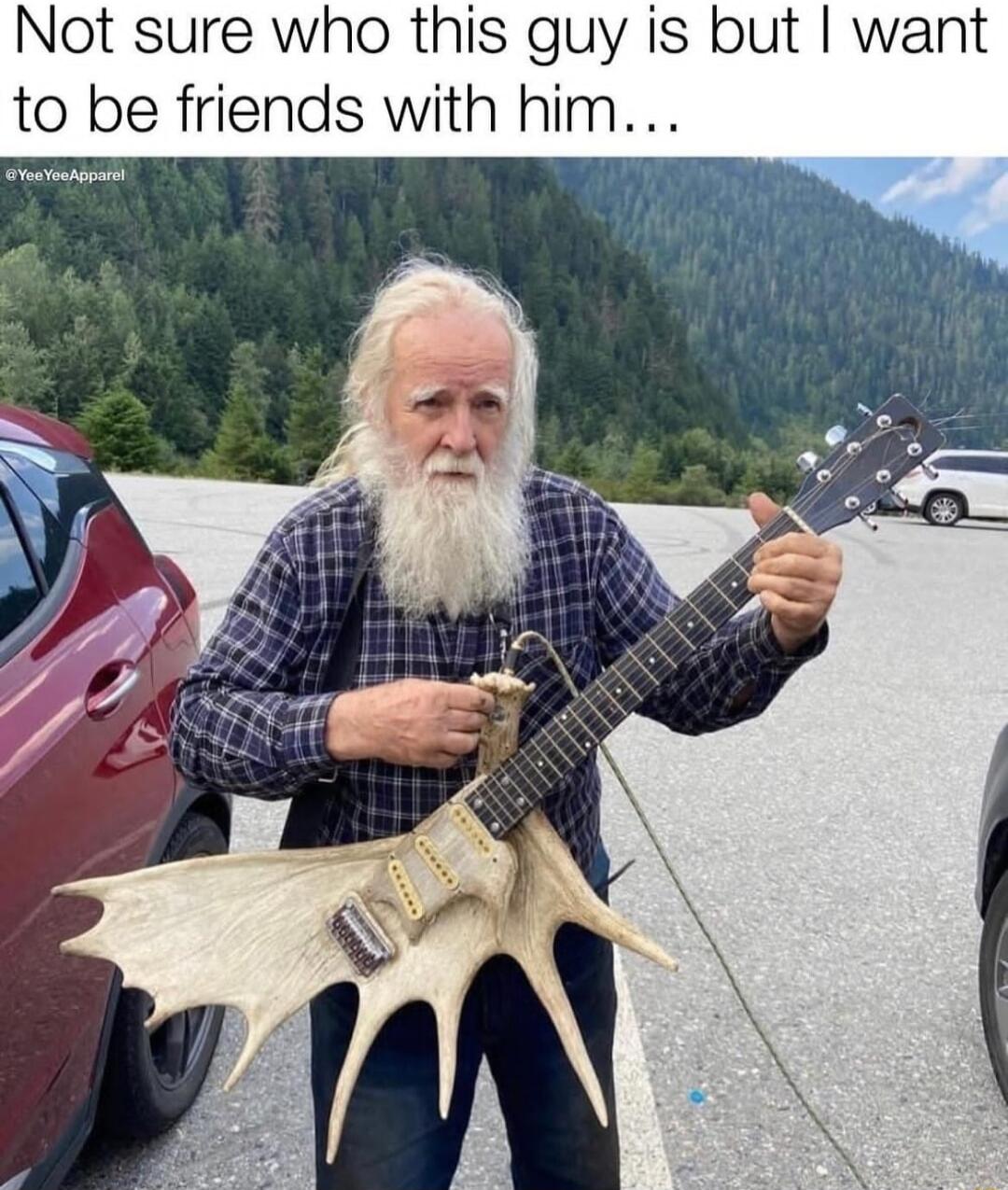 Not sure who this guy is but want to be friends with him