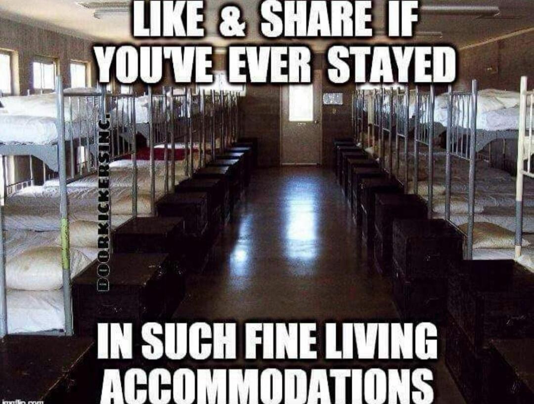 LIKE & SHARE IF YOU'VE EVER STAYED IN SUCH FINE LIVING ACCOMMODATIONS DOORKICKERSINC.