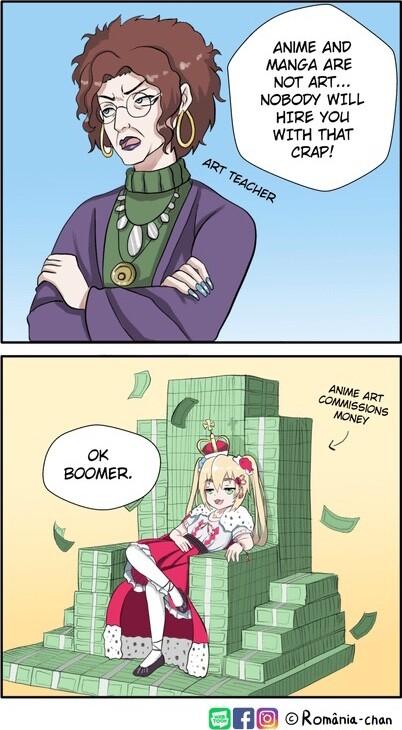 ANIME AND MANGA ARE NOT ART NOBODY WILL HIRE YOU I3 Romania chan
