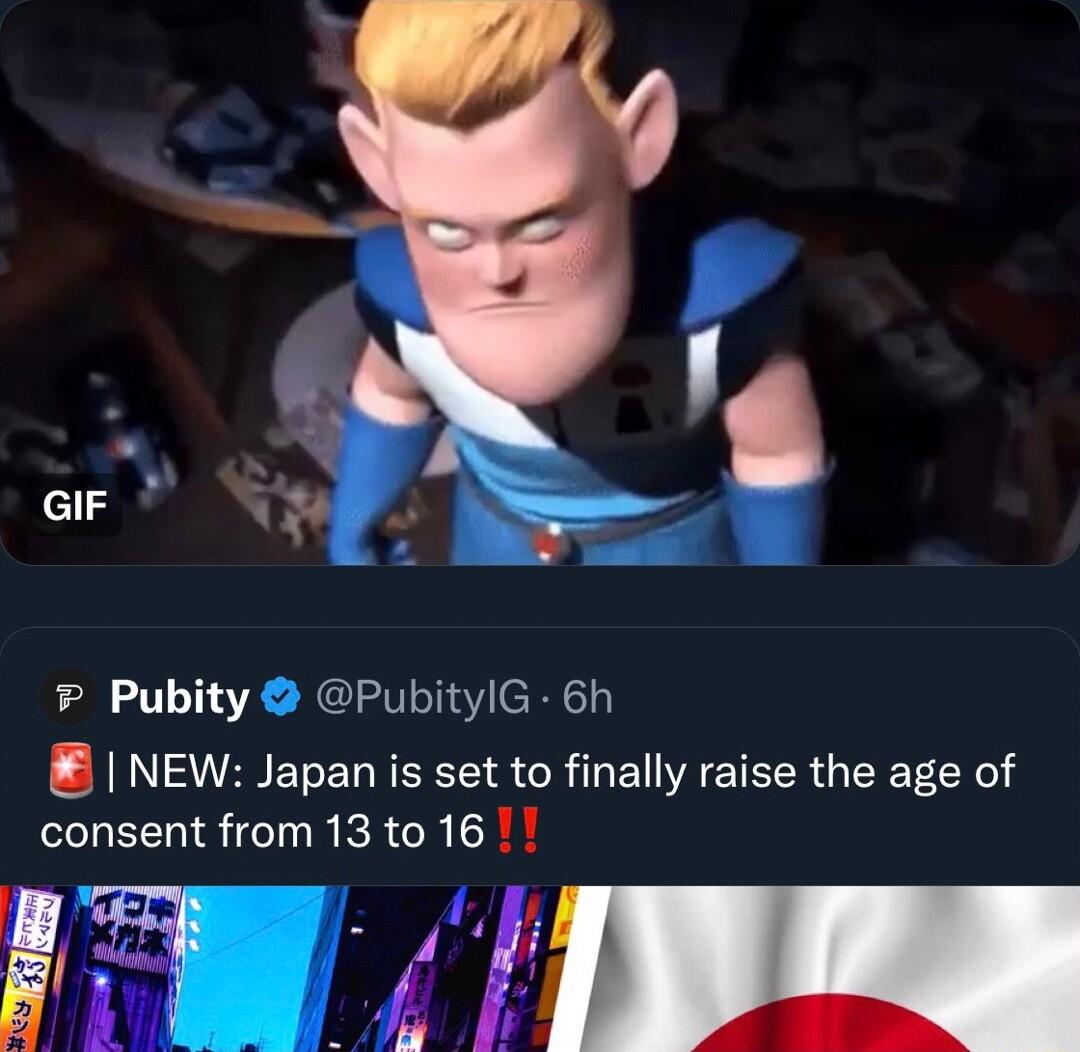 P Pubity PubitylG 6h NEW Japan is set to finally raise the age of consent from13to 16 v