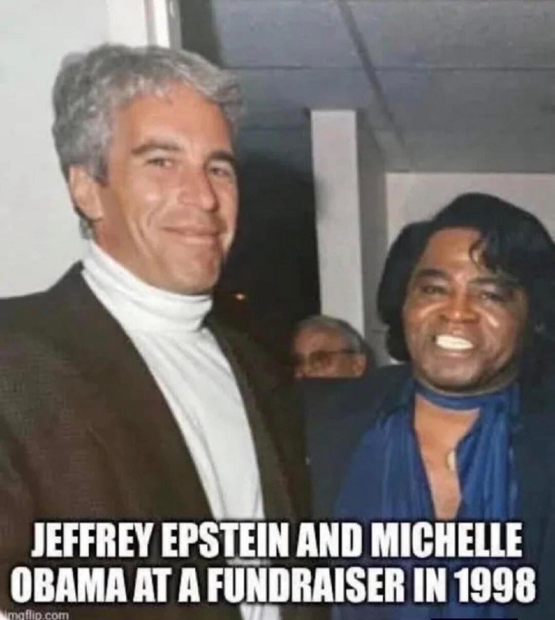 JEFFREY EPSTEIN AND MICHELLE OBAMA AT A FUNDRAISER IN 1998