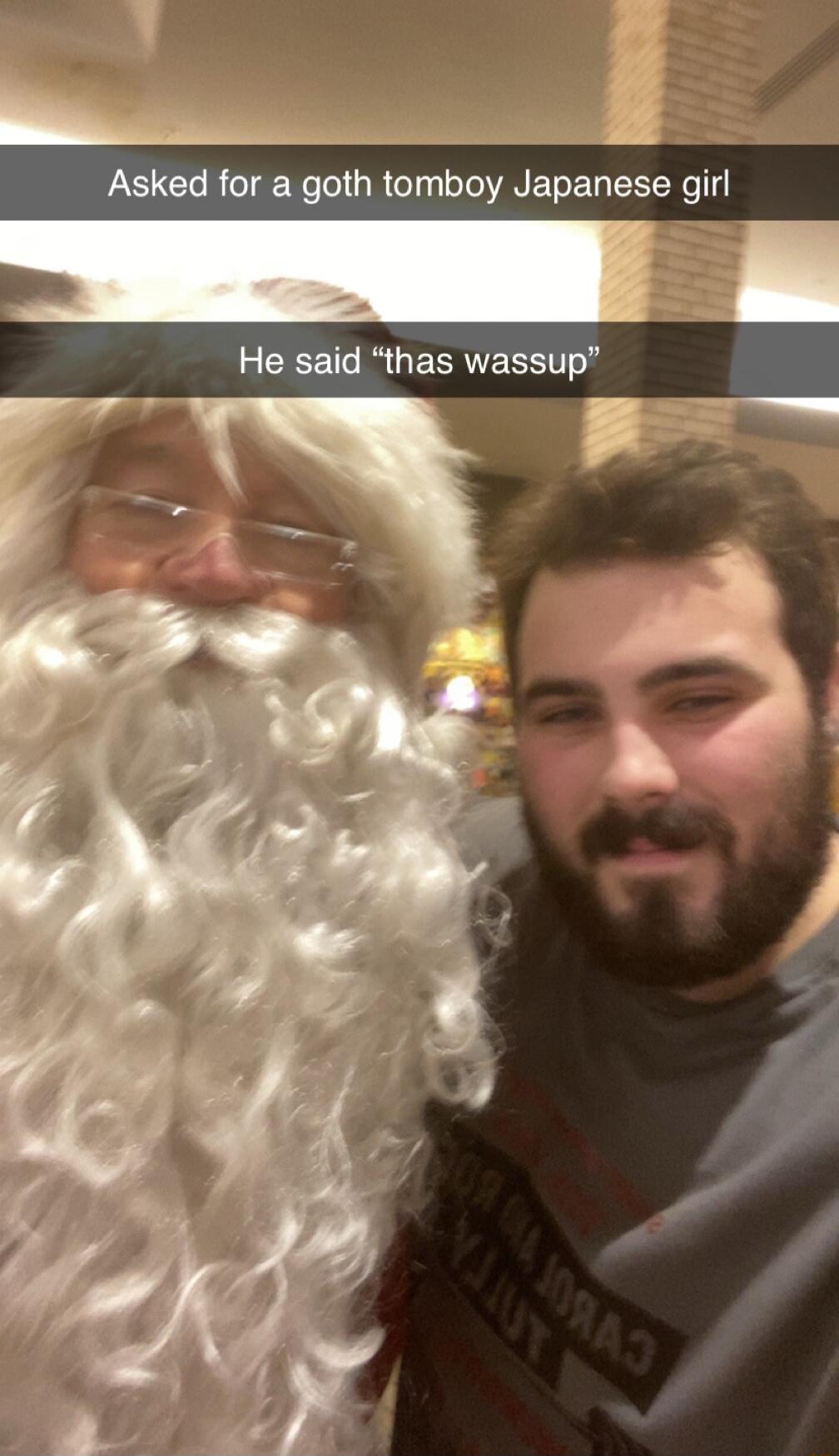 Asked for a goth tomboy Japanese girl
He said 