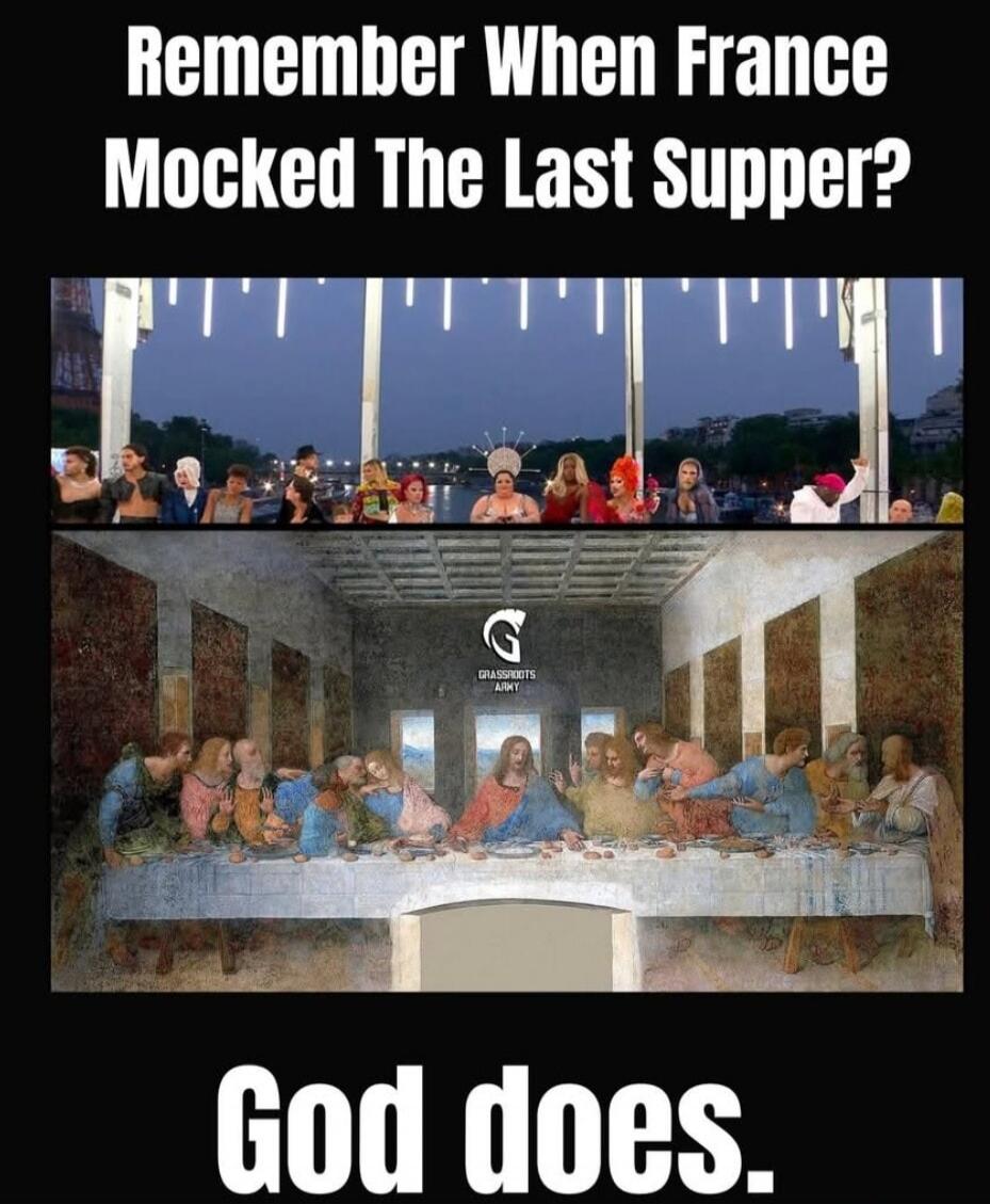Remember When France Mocked The Last Supper? God does.