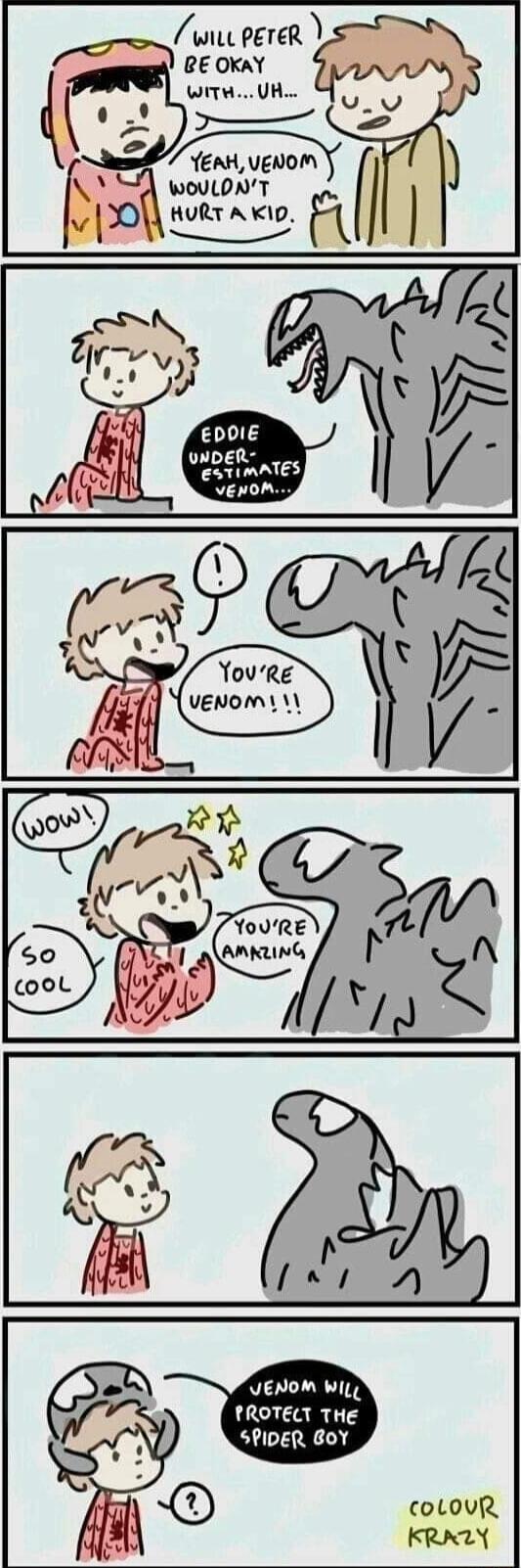 5 WITH UH e 3 WOULONT 10 NURTKKUF S V VENOM Wif LLCUEAR T A SPIDER BOY LR O 0LOUR ky KRA2Y