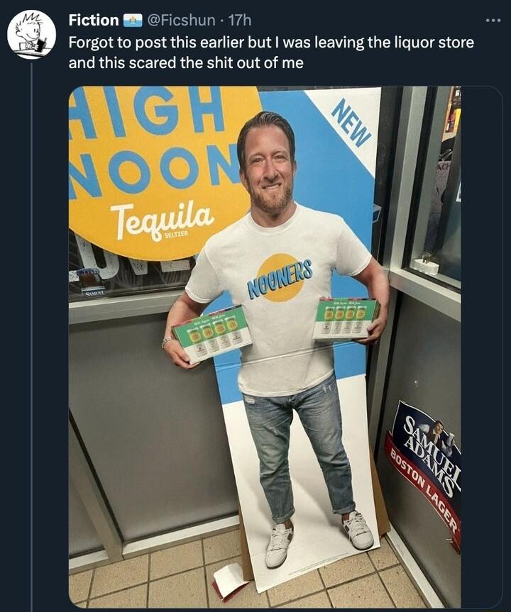 Fiction 88 Ficshun 17h Forgot to post this earlier but was leaving the liquor store and this scared the shit out of me