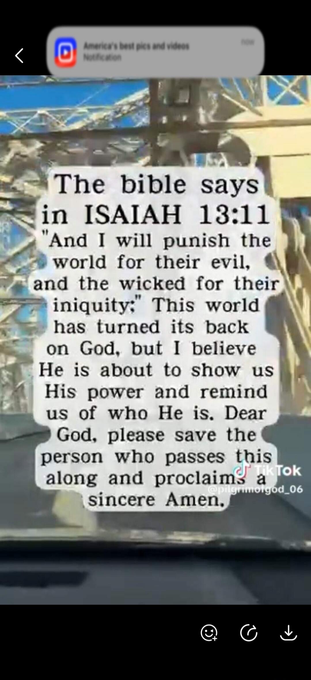 The bible says in ISAIAH 13:11 