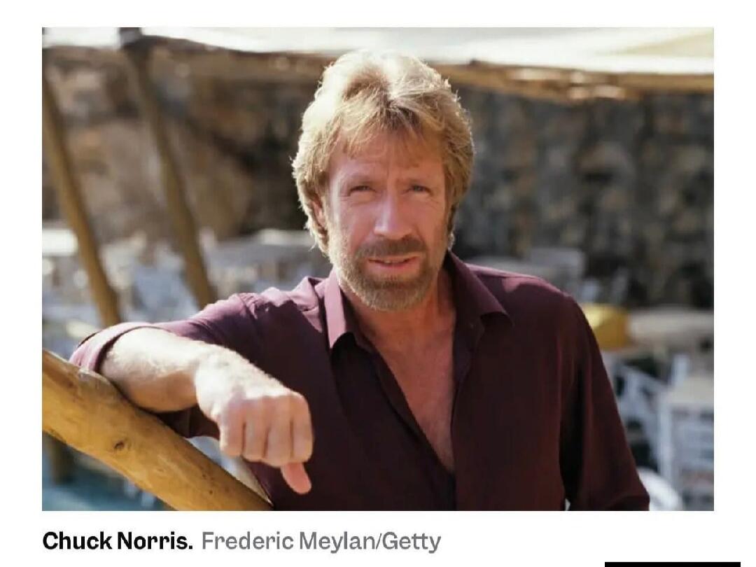 Chuck Norris. Frederic Meylan/Getty