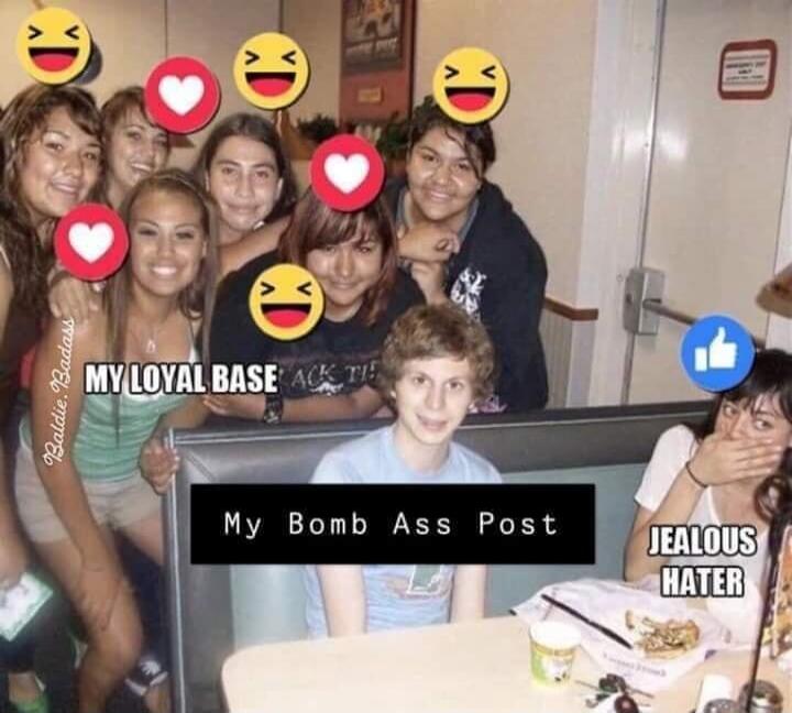 MY LOYAL BASE My Bomb Ass Post JEALOUS HATER Baldie.Badass