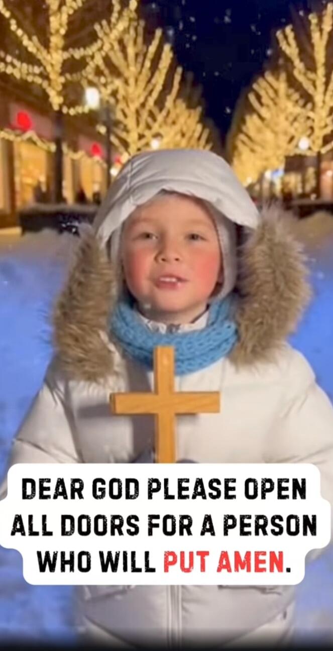 DEAR GOD PLEASE OPEN ALL DOORS FOR A PERSON WHO WILL PUT AMEN.