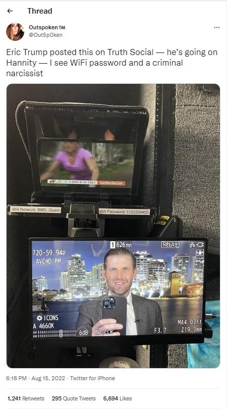 Thread on Truth Social b ing on vord and a criminal i A