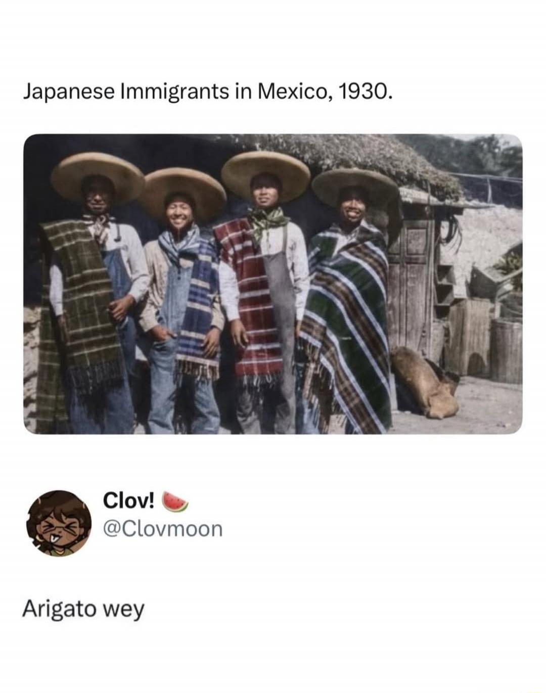 Japanese Immigrants in Mexico, 1930. Clov! @Clovmoon Arigato wey