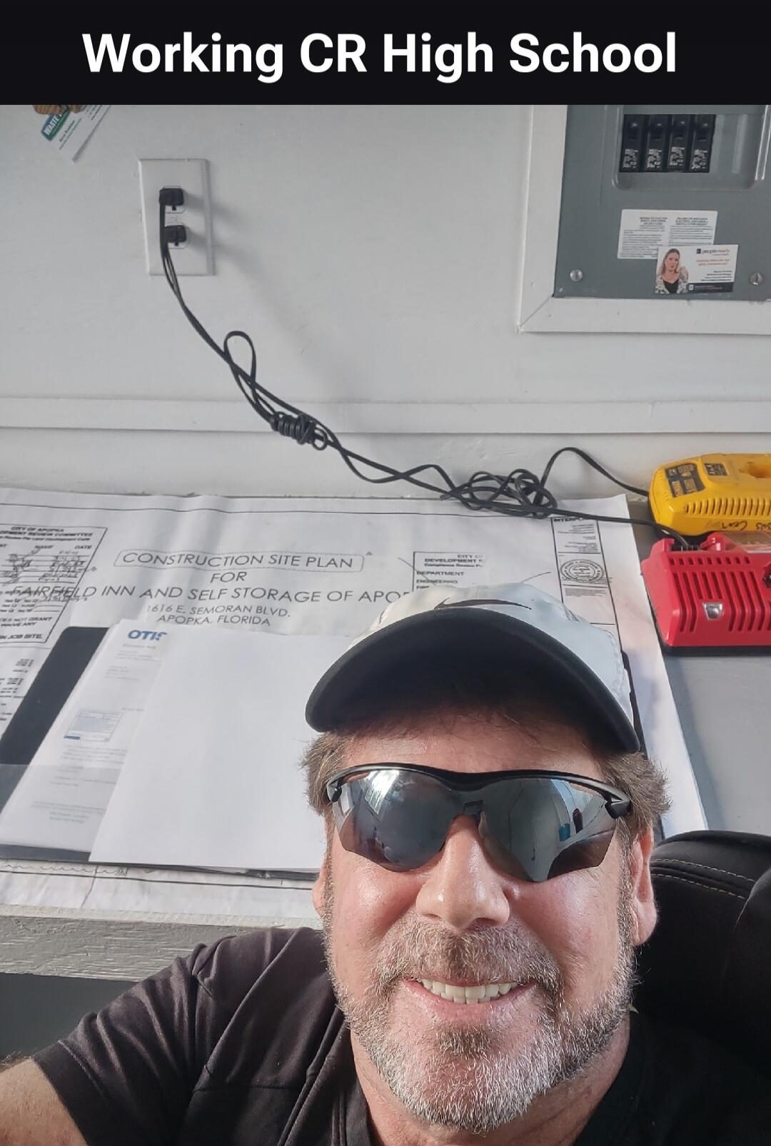 Working CR High School. Construction Site Plan for Fairfield Inn and Self Storage of Apopka, Florida. 1616 E. Semoran Blvd. Otis. Waste.