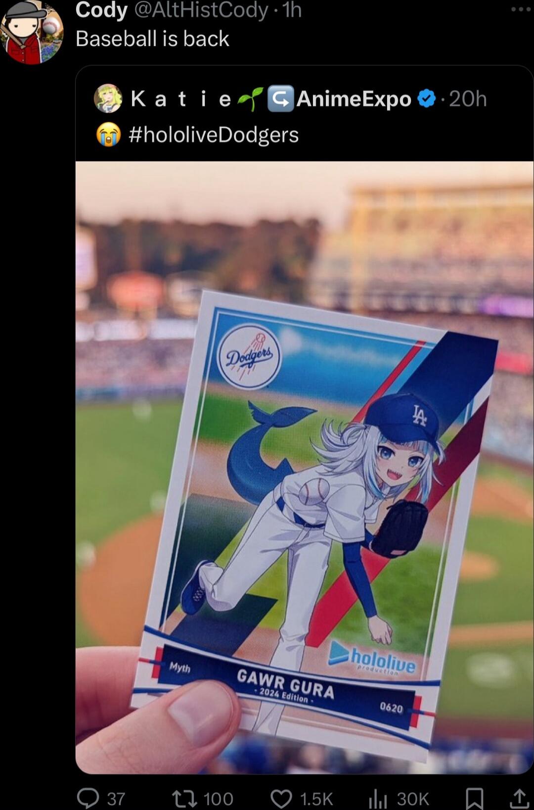 dy 1h Baseball is back S Katie BAnimeExpod BRI