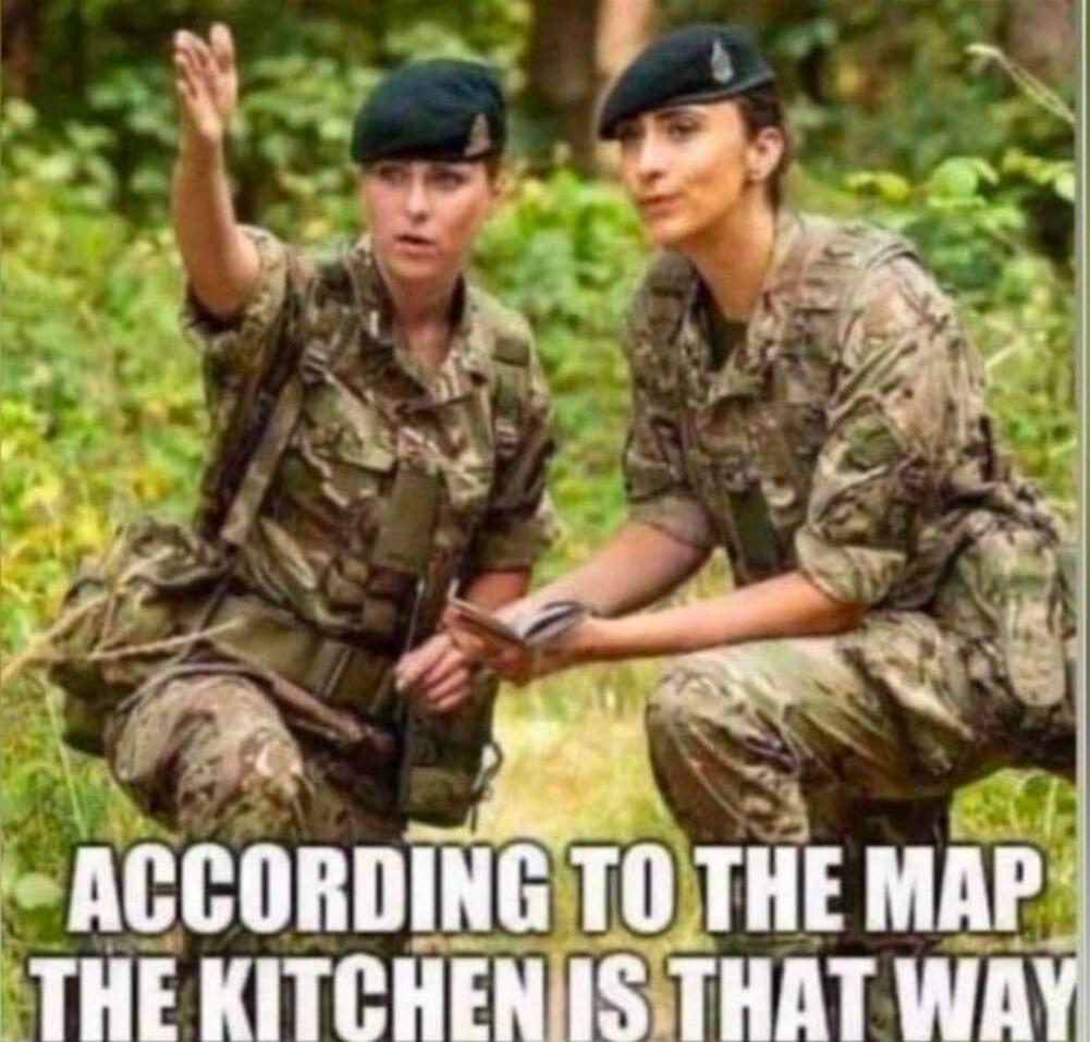 ACCORDING TO THE MAP THE KITCHEN IS THAT WAY