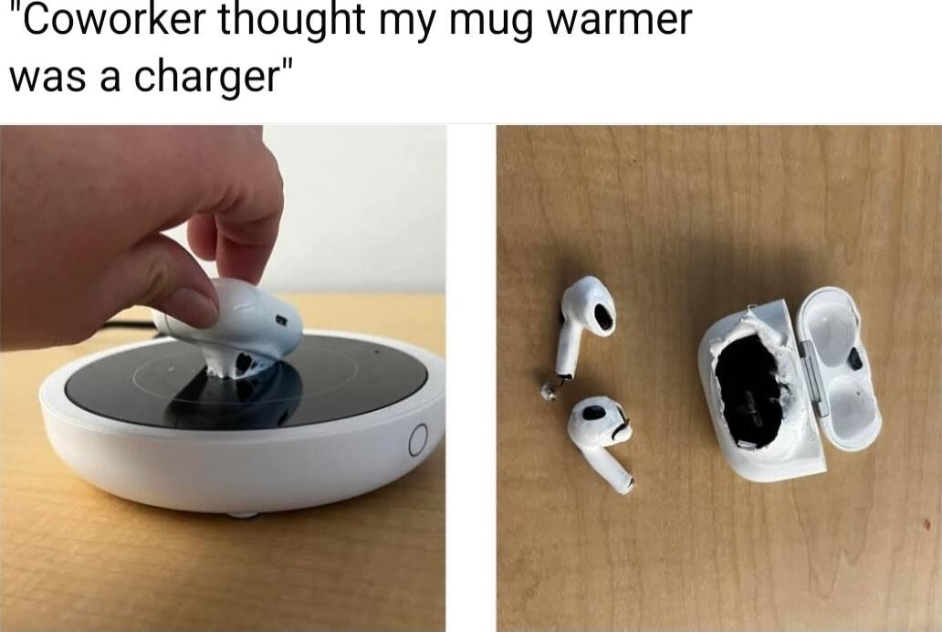 Coworker thought my mug warmer was a charger